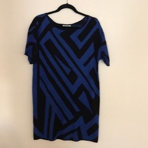 Blue and black Calvin Klein dress